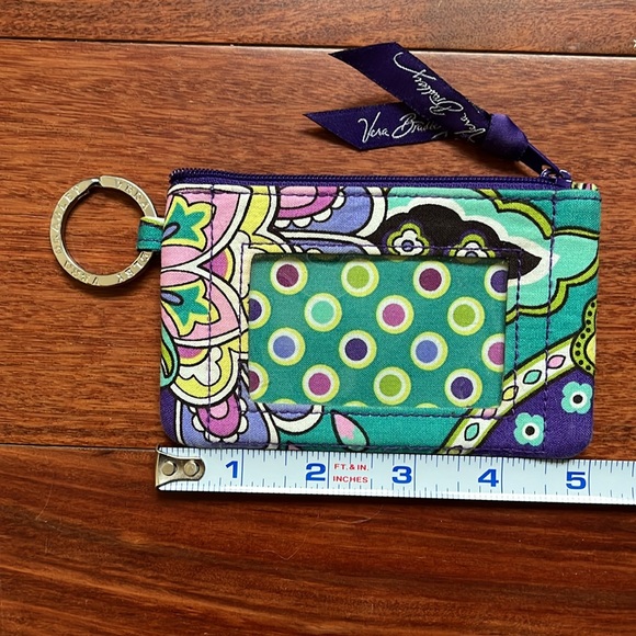 Vera Bradley ID Zippered Coin Case with Key Ring - Picture 6 of 7